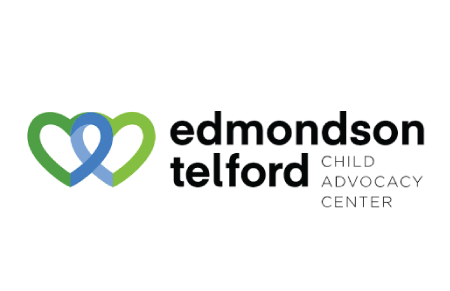A logo of edmonds telford child advocacy center