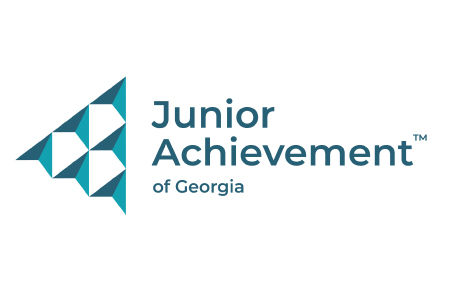 A logo of the junior achievement of georgia.